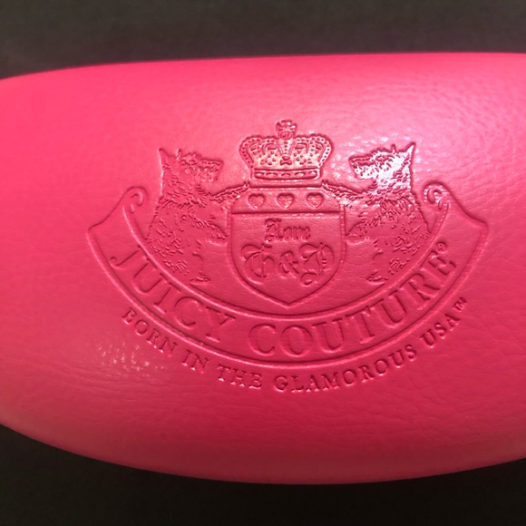 Deep pink JUICY COUTURE sunglasses case. - Picture 3 of 6